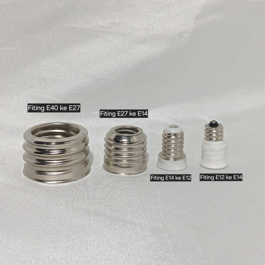 Converter Lampu Fitting E40 ke E27/E27 ke E14/E14 ke E12/E12 ke E14