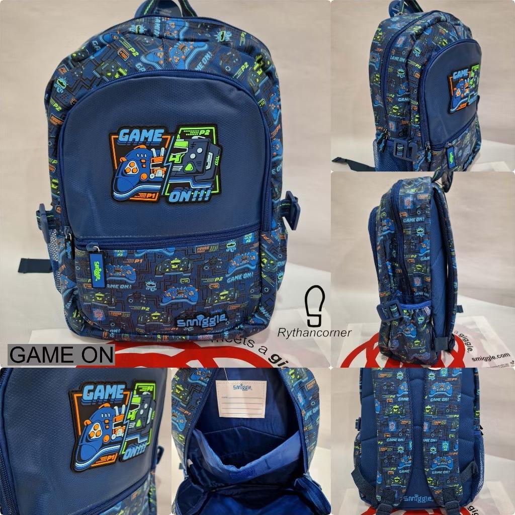 

LBSJK SET SMIGGLE Fashion Anak PERALATAN PERLENGKAPAN SEKOLAH EDITION Motif GAME ON BIRU / GAME ON BIRU SET SMIGGLE / LUNCHBAG GAME ON BIRU / BENTO GAME ON BIRU / TAS Ransel GAME ON BIRU SD GRADE ORI