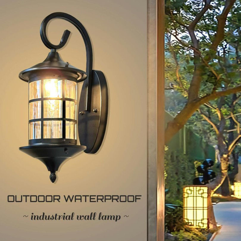 Lampu hias dinding taman industrial vintage retro garden OUTDOOR WATERPROOF classic modern minimalis