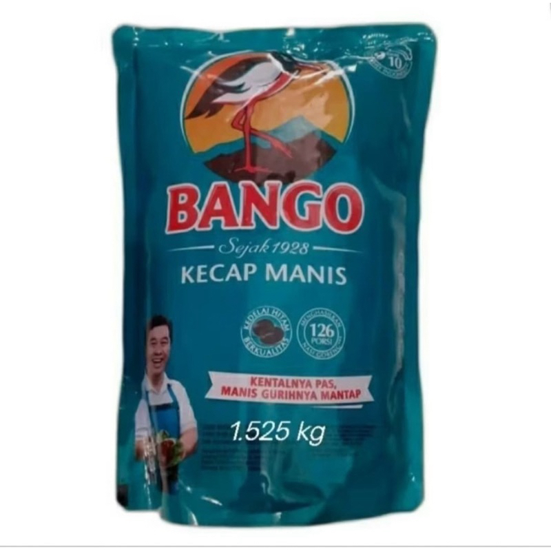 

Kecap Manis Bango Kemasan Refill Pouch 520 ml / 702 gr / 1.525 kg