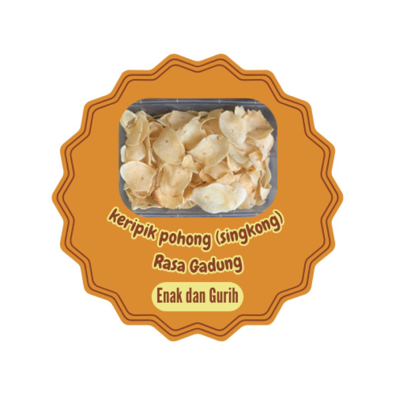 

Kripik Pohong (Singkong) Rasa Gadung