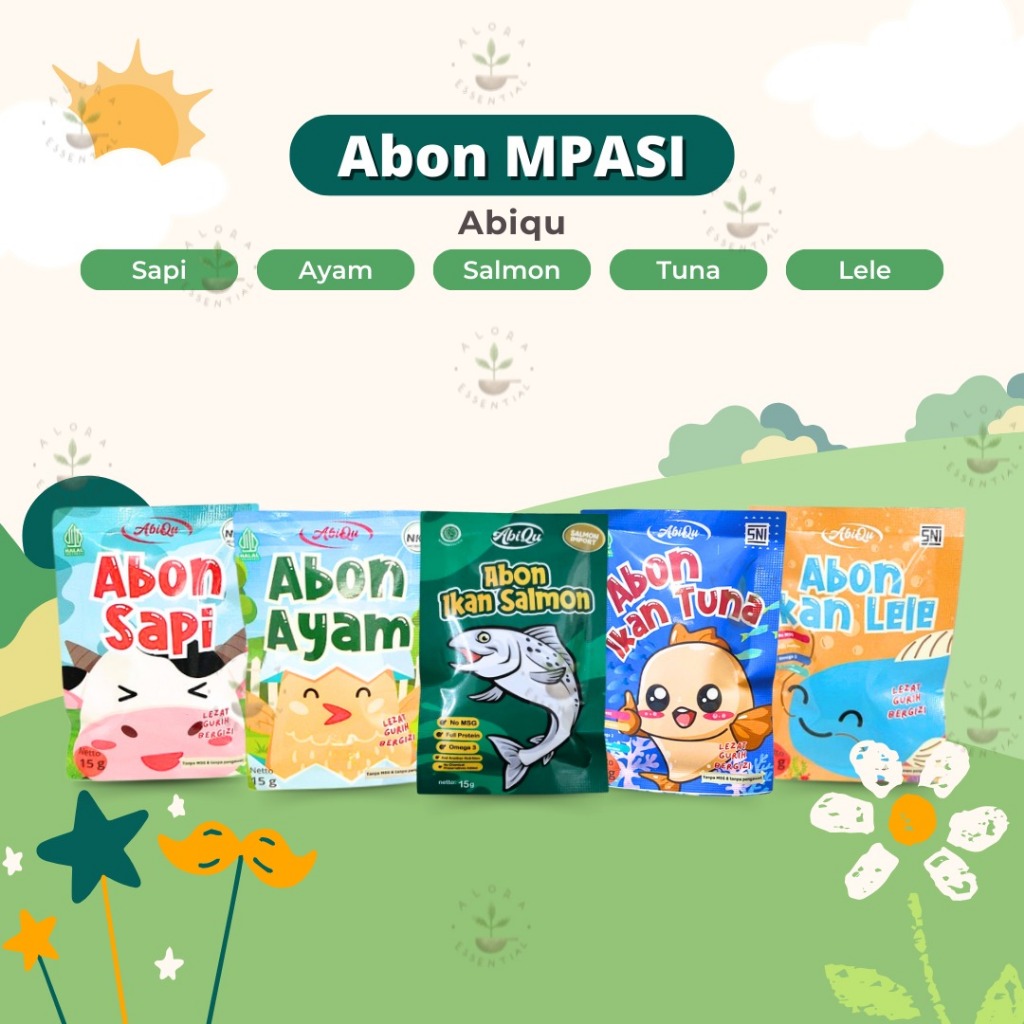 

Abiqu Abon MPASI - Abon Abiqu - Abon Anak - Abon Sapi Ayam Tuna Lele - MPASI Anak