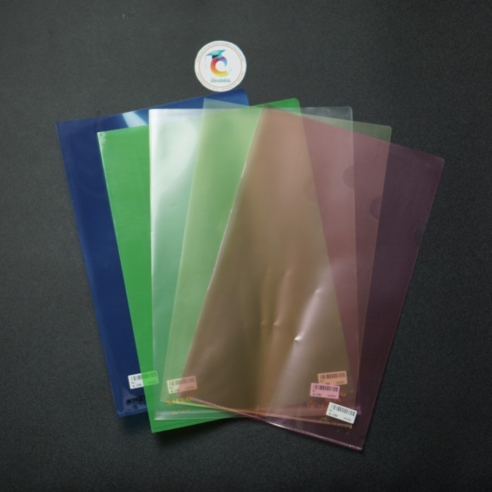 

Map L Transparan F4 - Merah, 1 pcs