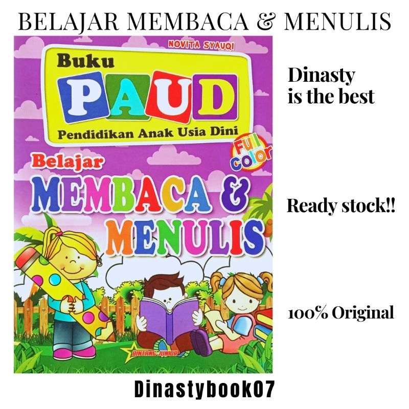 BUKU ANAK TK PAUD BELAJAR MEMBACA & MENULIS