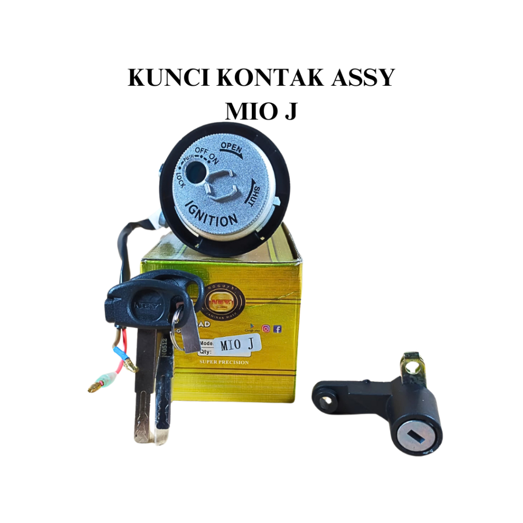 KUNCI KONTAK SET / KEY SET PLUS JOK MOTOR  MIO J / MIO GT NGY GOLD
