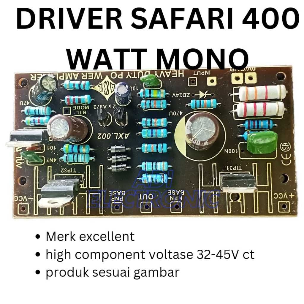 DRIVER POWER 400 WATT MONO SAFARI DAN DRIVER 400 W SAFARI TEFF
