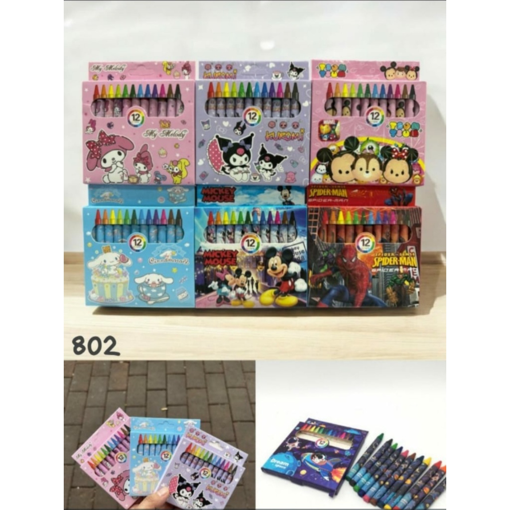 

CRAYON MINI SANRIO 1 SET ISI 12 PCS YOYO-802 / Alat mewarnai / Alat Melukis termurah dan terjangkau