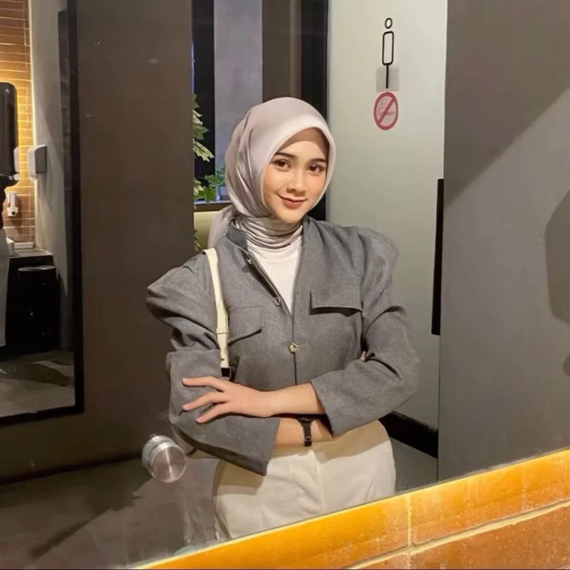 Blazer Crop Puffy / Blazer Wanita / Blazer Outer Formal Informal