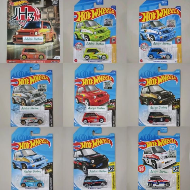 hotwheels hot wheels '85 honda city turbo II 2 factory sealed nightburnerz hw race day hw speed Grap