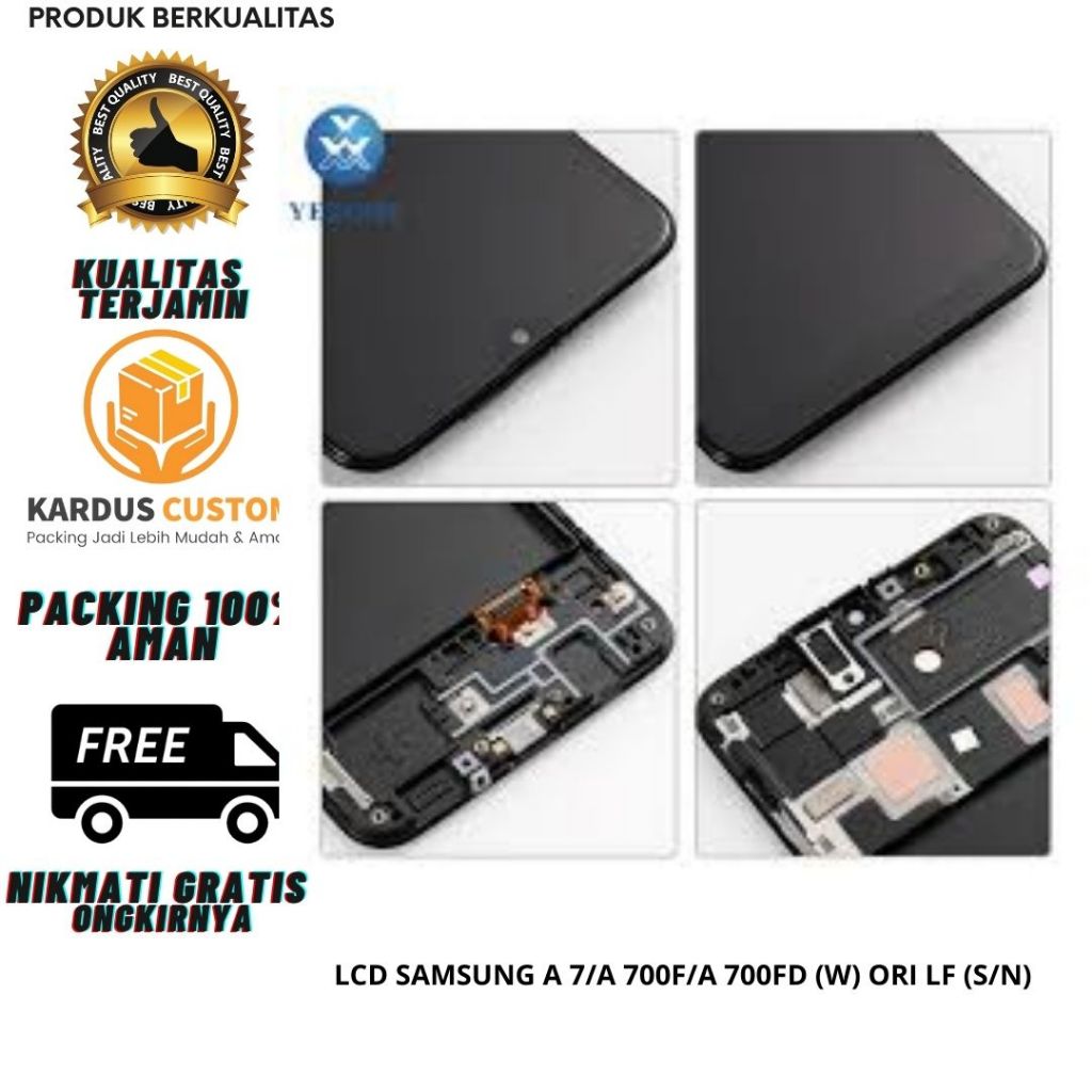 LCD SAMSUNG  A 7/A 700F/A 700FD (W) ORI LF (S/N)