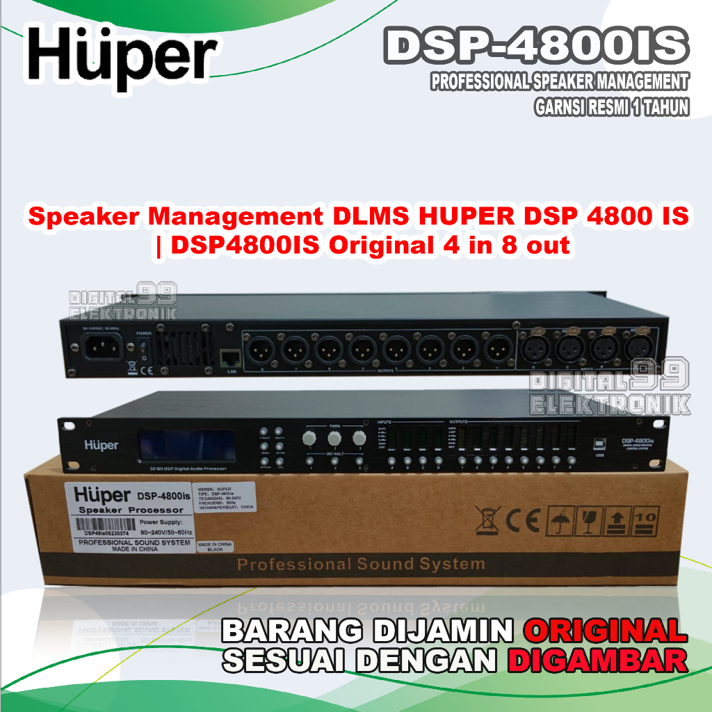 Speaker Management DLMS HUPER DSP4800IS | DSP-4800IS | DSP 4800 IS Original