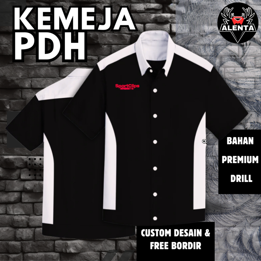 Kemeja PDH Japan Drill | Kemeja PDH Bordir Custom Berkualitas - Produsen Kemeja Seragam