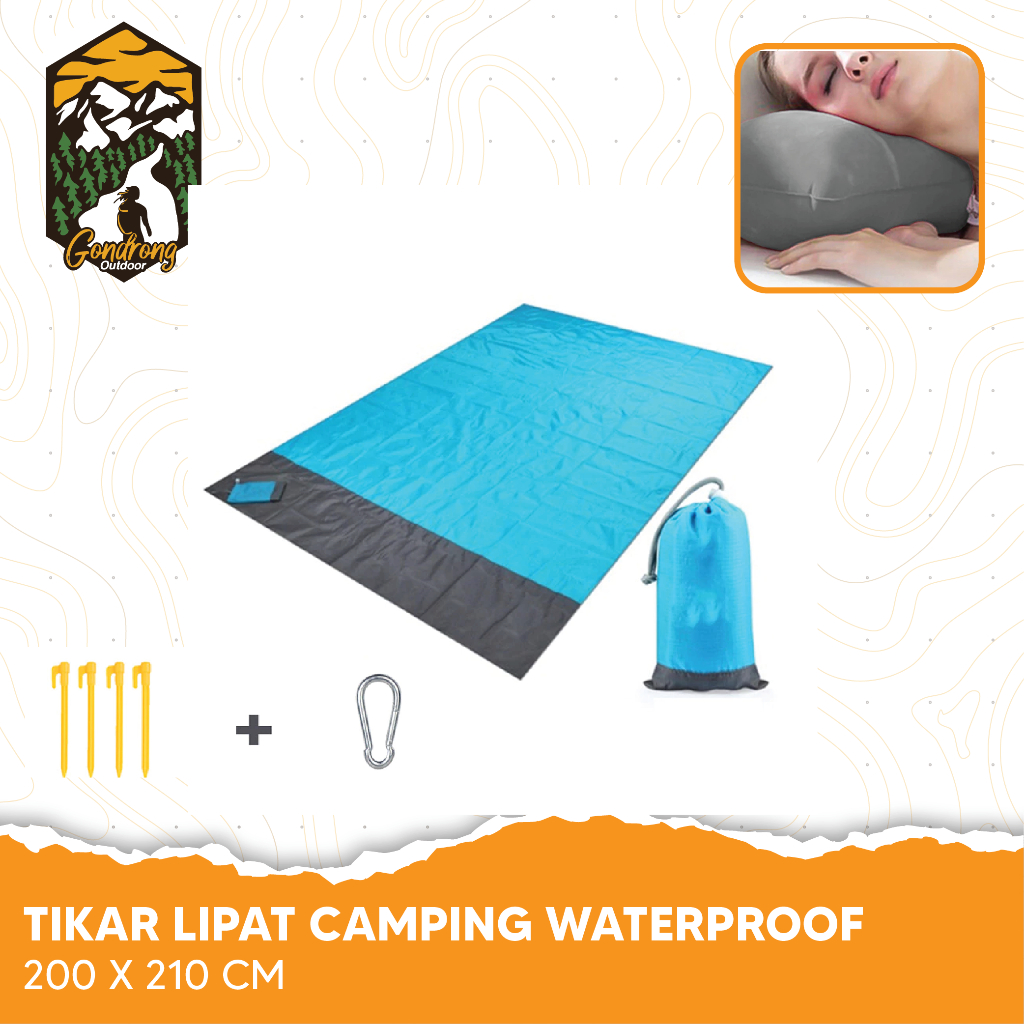 Tikar lipat matras camping piknik outdoor waterproof - matras lipat camping - tikar camping - tikar 