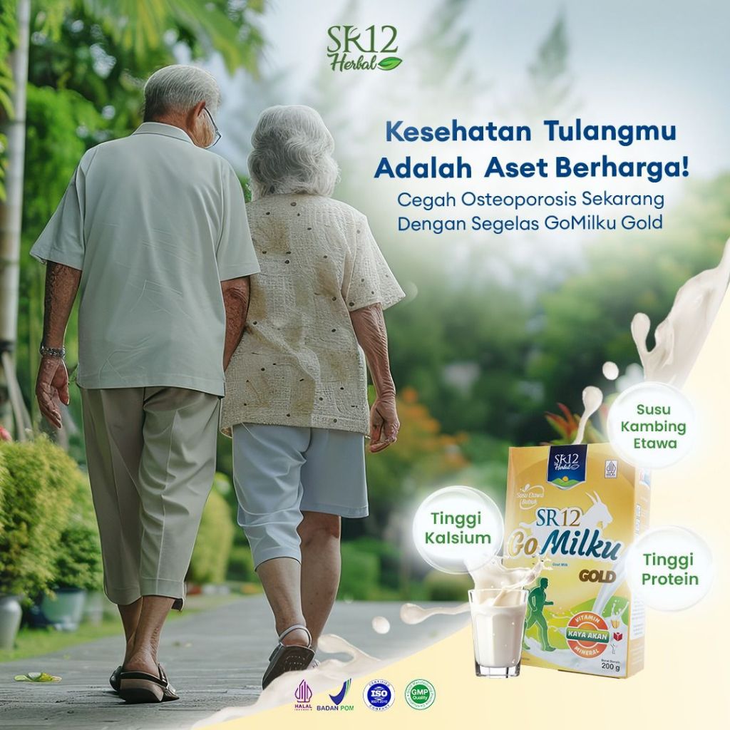 

GOMILKU GOLD SR12 | MENJAGA KESEHATAN DAN KEBUGARAN PARA SENIOR | HALAL BPOM