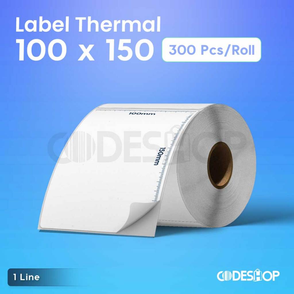 

Label Thermal 100X150 100 X 150 Sticker Alamat Kirim Online Shop 300 Pcs Core 1 Inch
