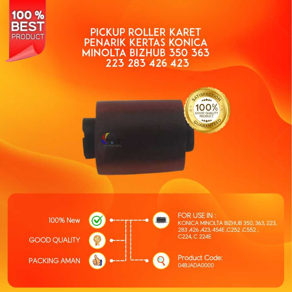 PICK UP PICKUP ROLLER KARET PENARIK KERTAS KONICA MINOLTA BIZHUB 350 363 223 283 426 423 454E C252 C