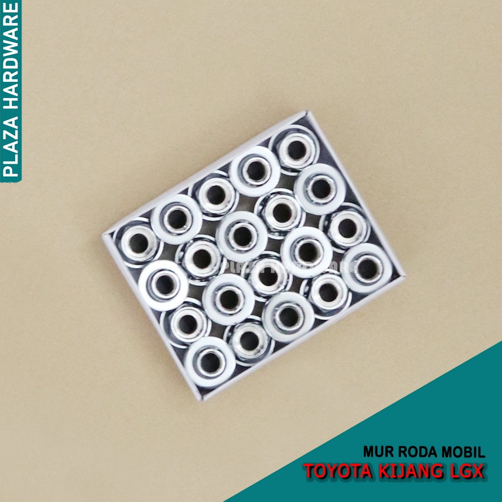 Mur Baut Roda Kijang Kapsul LGX Kunci Roda 21 mm Warna Chrome