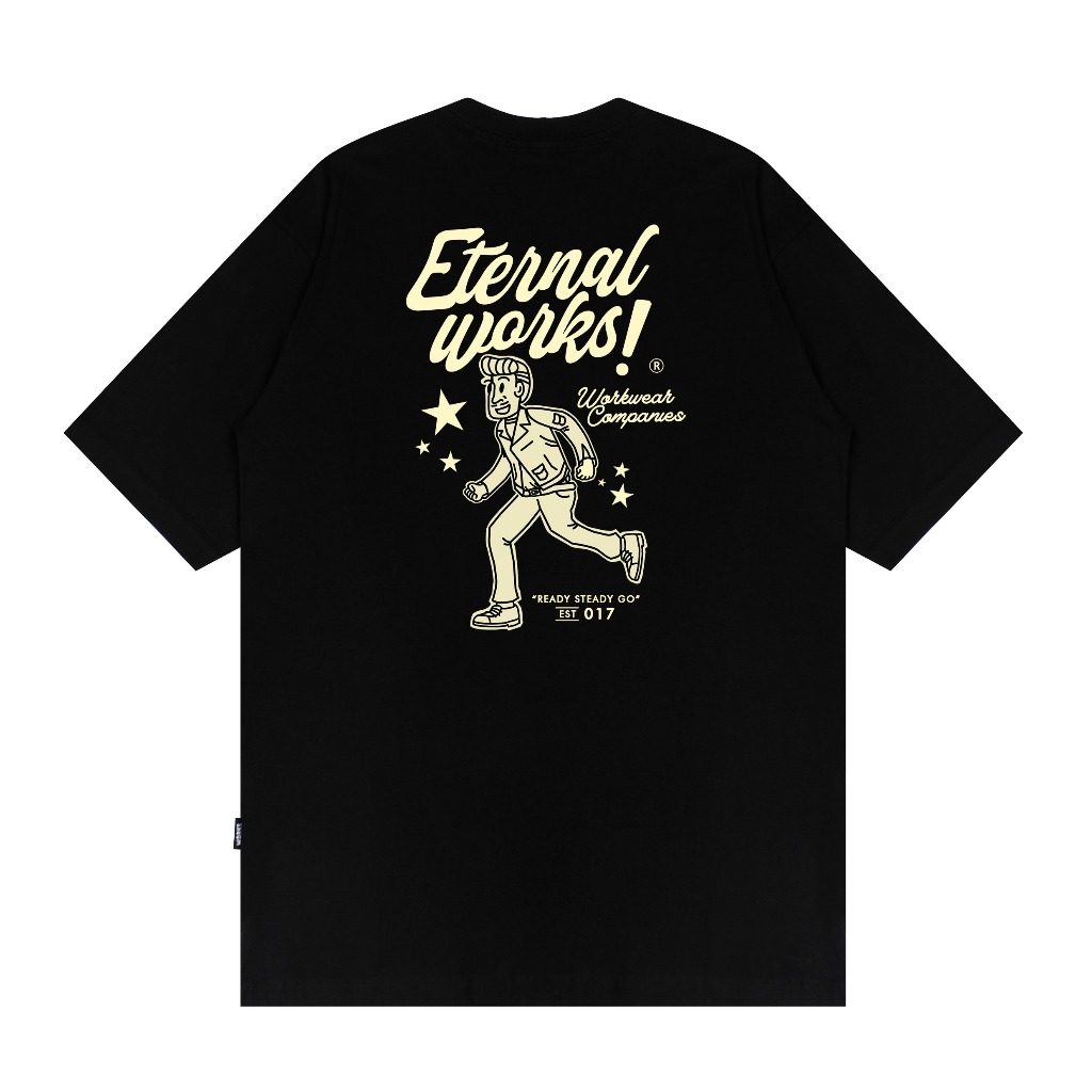 ETERNALWORKS - T-shirt Steady Black