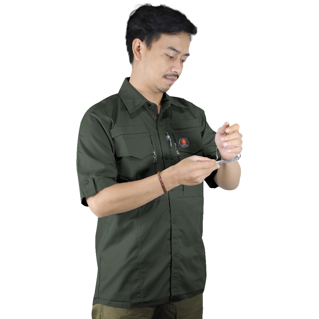 Kemeja Tactical W-Tac Lengan PENDEK / Baju Tactical PDL Lapangan Outdoor ARMY