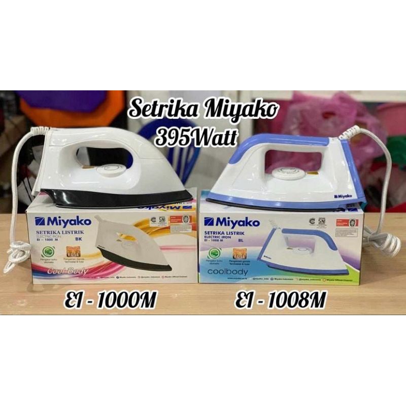 MIYAKO Setrika listrik miyako EI-1000 M / setrika miyako / miyako setrika / EI-1000 M / EI -1008 M