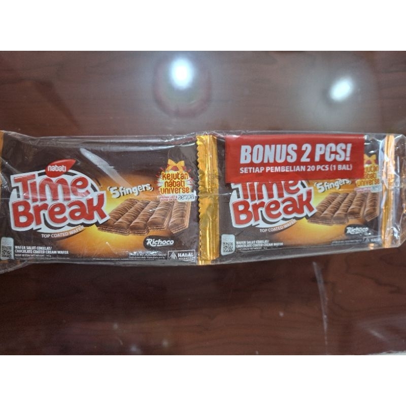 

Time Break wafer cokelat isi 10pcs