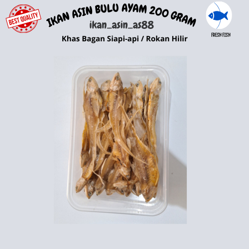 

IKAN ASIN BULU AYAM/IKAN ASIN/IKAN BULU AYAM 200 GRAM