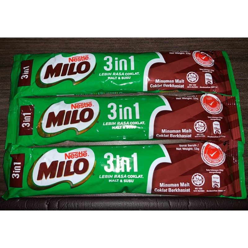 

Milo 3in1 Malaysia Sachet exp 05/25