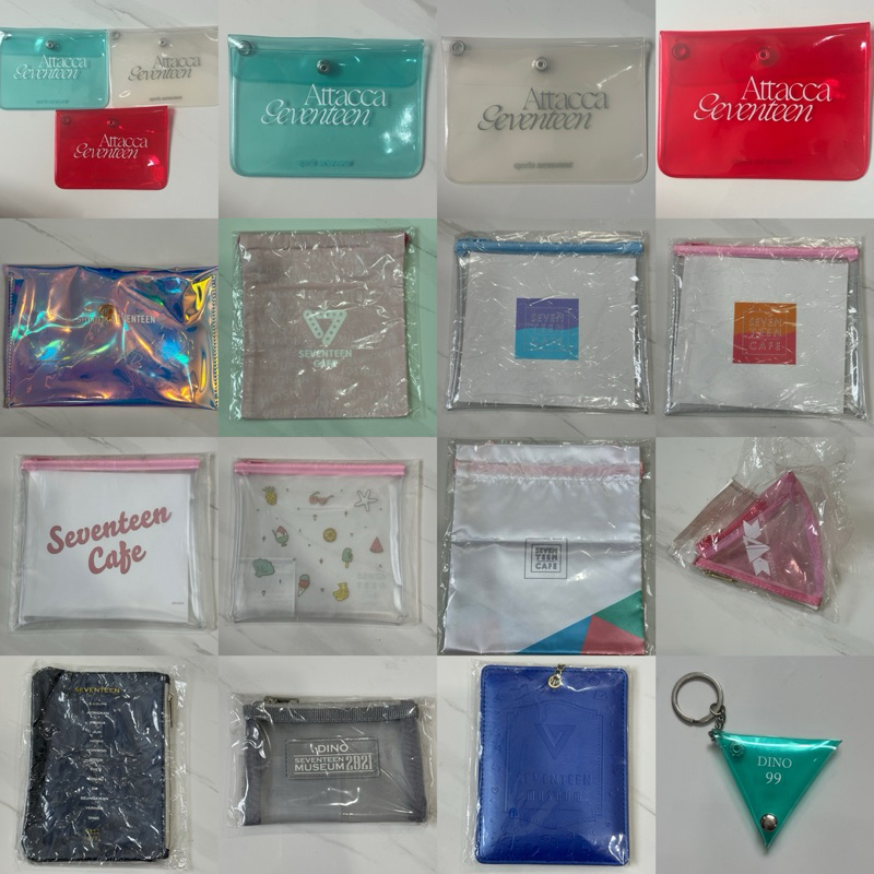 SEVENTEEN SVT POUCH COIN CARD WALLET OFFICIAL MD MERCHANDISE NEW SEALED UNSEALED UNUSED WEVERSE SHOP