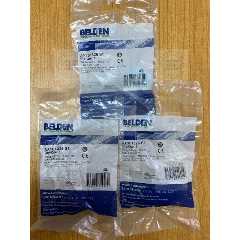 Modular Jack BELDEN CAT 6 AX101326 Asli Original / Belden Cat6 Biru