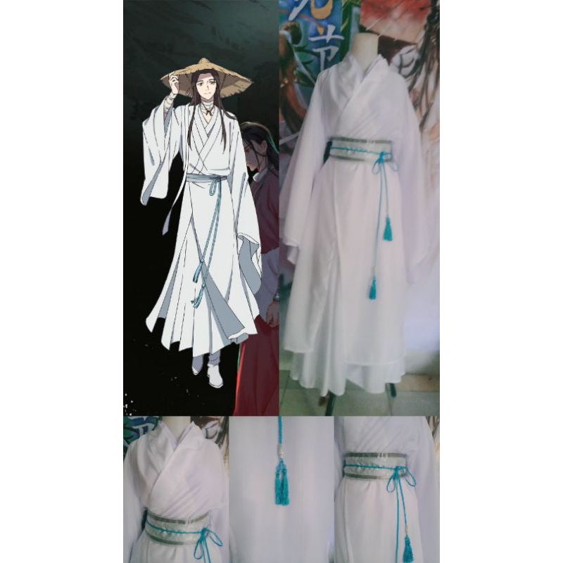 Hanfu Putih/Xie Lian/Chu Wanning cosplay costume/Shizun Kostum/Heaven Official Blessing/Erha