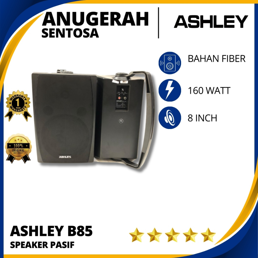Speaker Pasif Ashley B 85 Ukuran 8 Inch Original