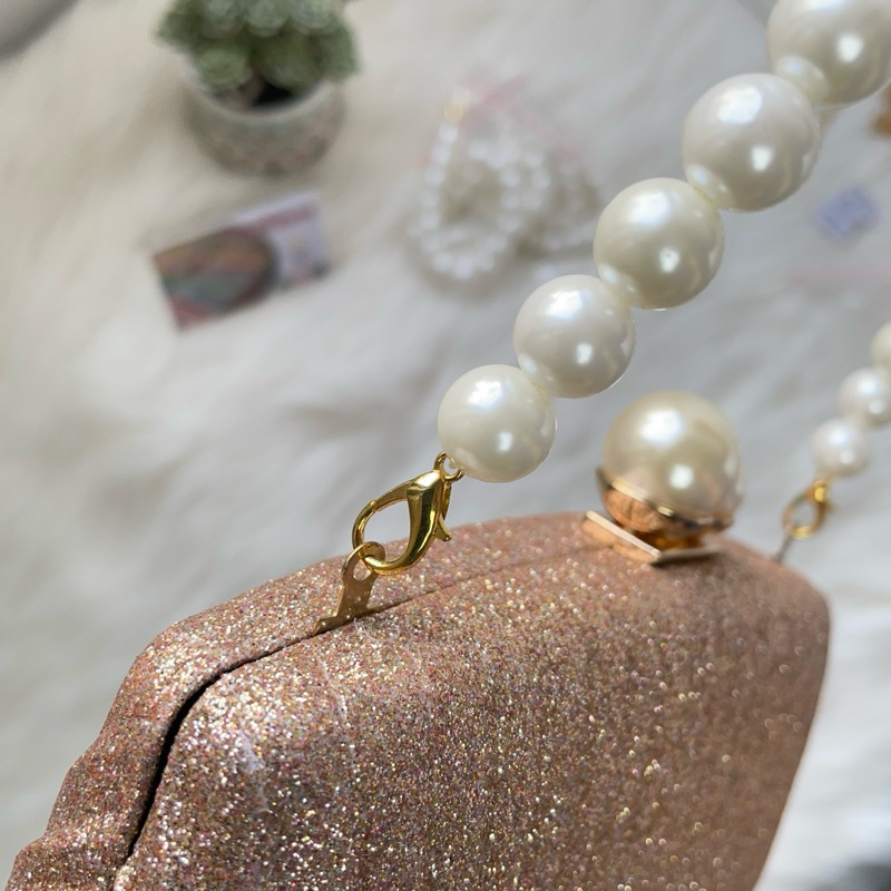 WANG101 - Tali Mutiara /Tali Tas Pesta/ Tali Mutiara Untuk Tas Pesta