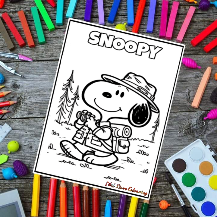 

Kertas Gambar Mewarnai Anak Tema Karakter Snoopy / Kertas Tebal 160Gsm / 10 Lembar
