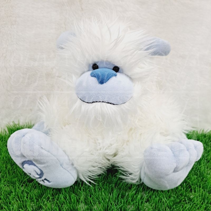 Boneka Yeti Fluffy Boneka Yeti White Blue Boneka Yeti Cute