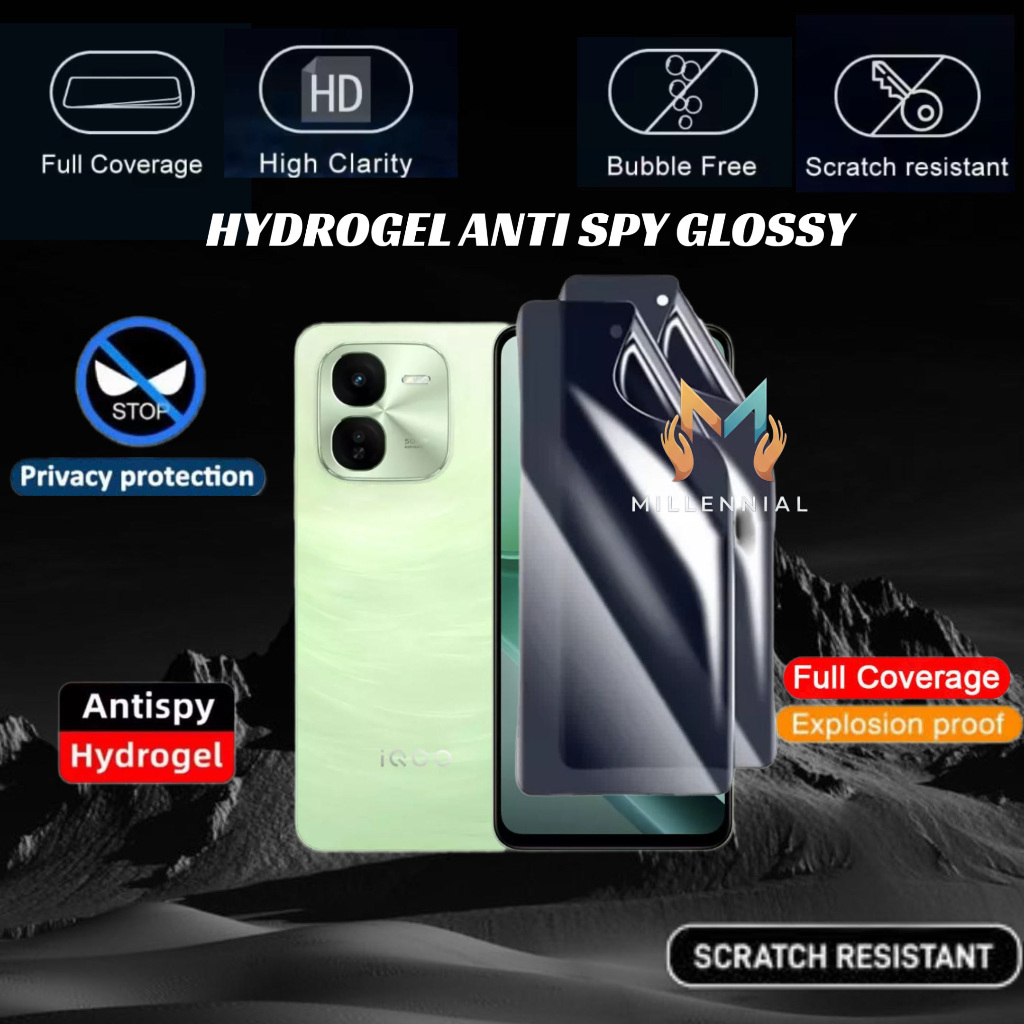 Anti gores Hydrogel jelly spy privacy glossy  IQOO 11 5G IQOO 11 PRO 12 5G anti intip