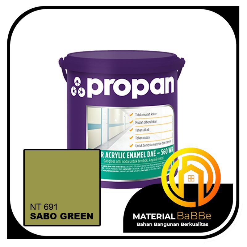Propan Decor Acrylic Enamel NT 691 Sabo Green 2,5 Liter | Cat Dinding Dalam dan Luar