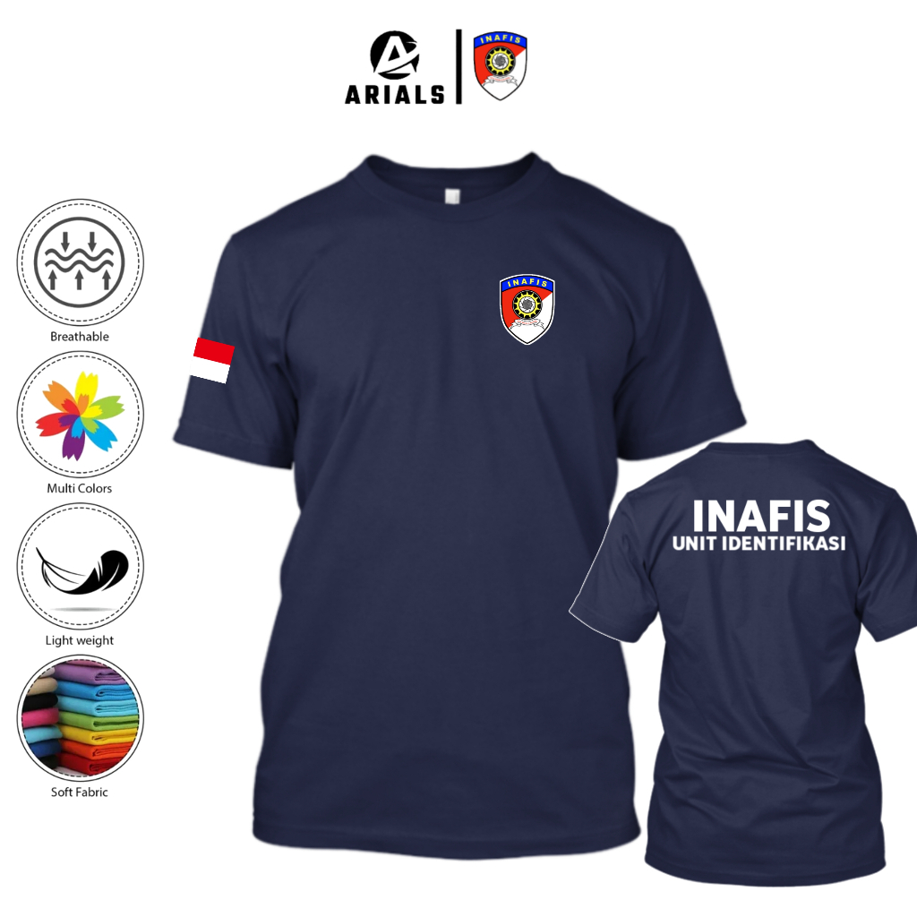 Arials Kaos Baju INAFIS UNIT IDENTIFIKASI POLRI Indonesia