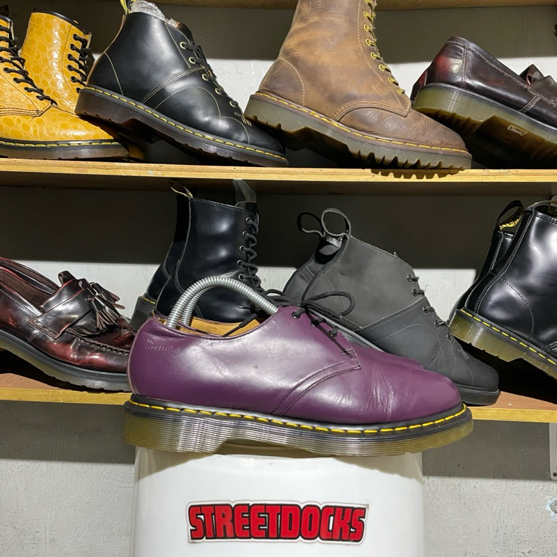 (size 42) DR MARTENS 1461 PURPLE SMOOTH ORIGINAL