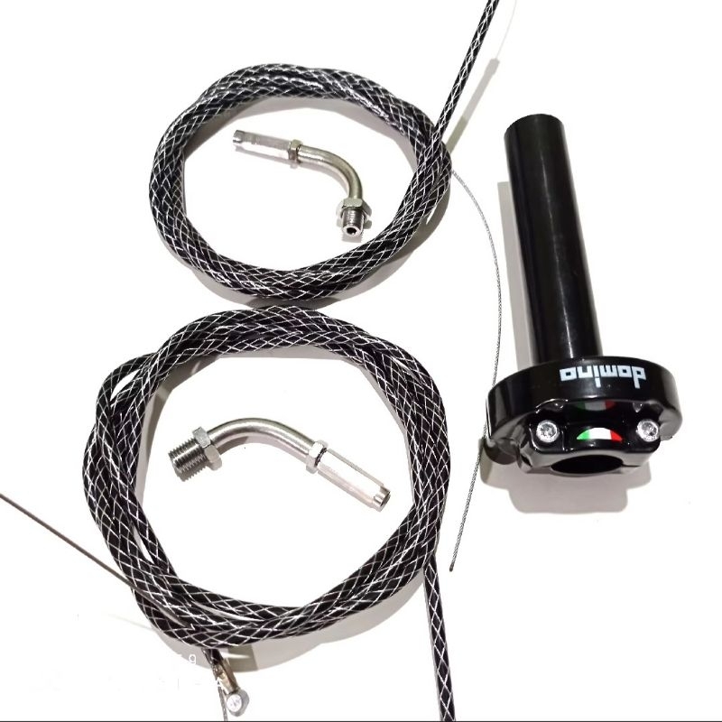 Gas spontan + L gas cnc + 2kabel gas serat carbon sonic fu vixion nmax pcx vario125/150 beat scoopy 