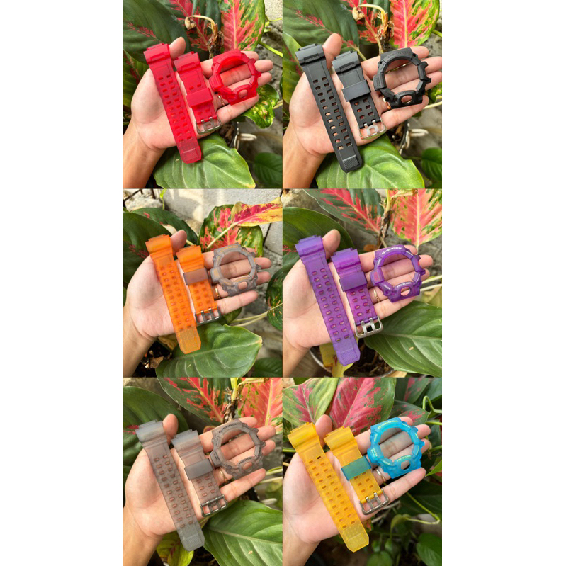 G-Shock GW 9400 jelly doff Strap Bezel (bisa request warna) no buckel