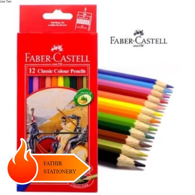 

KODE P27K PENSIL WARNA FABER CASTELL 12 WARNA COLOURS