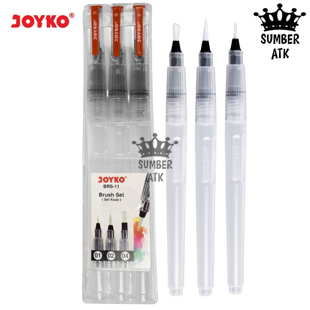 

KODE J74E Brush Set Alat Lukis Kuas Cat Air Minyak Acrylic Joyko BRS11