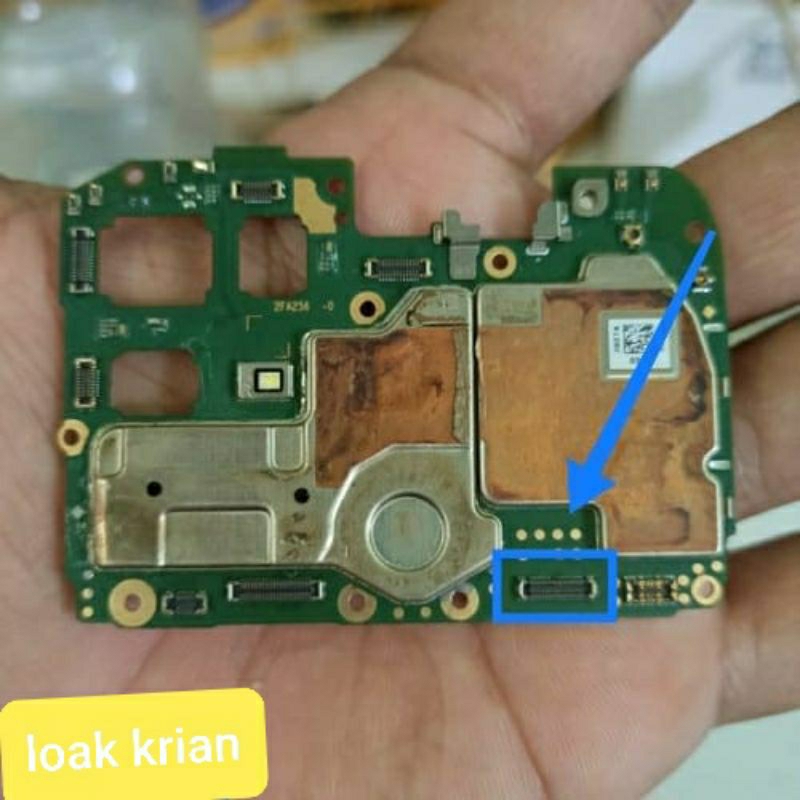soket flexible board oppo a15 / konektor flexible cas oppo a15 ( jual konektor saja )