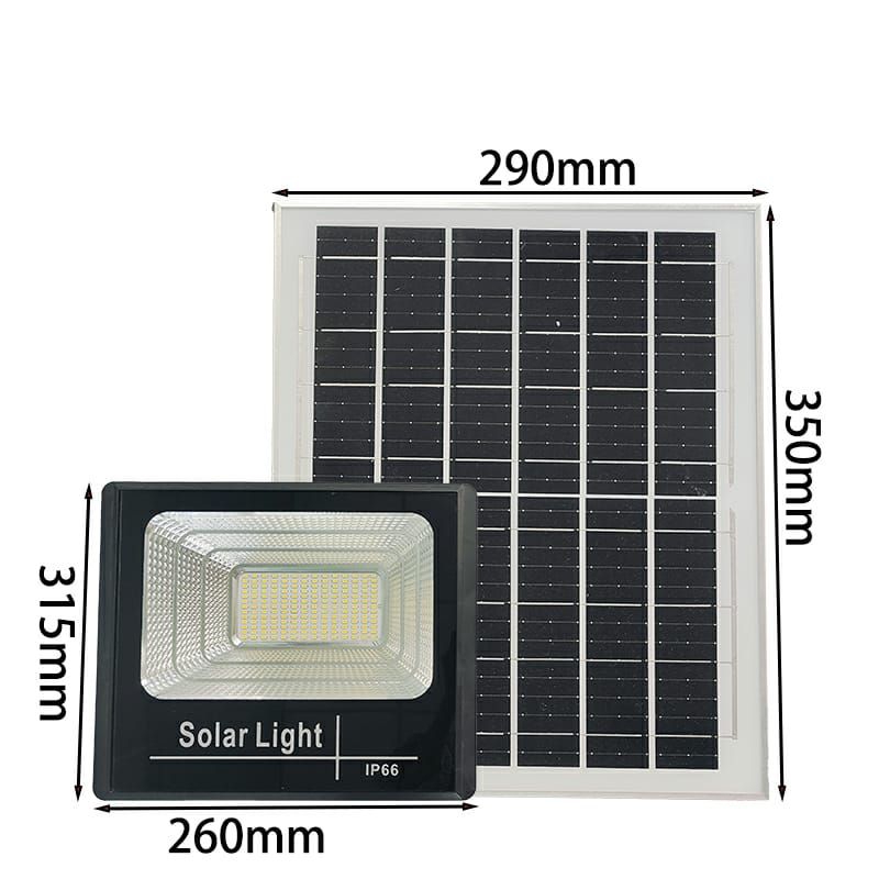 Lampu Sorot Led 500Watt Lampu Led Tenaga Matahari / Lampu Panel Surya Cahaya Putih Terang