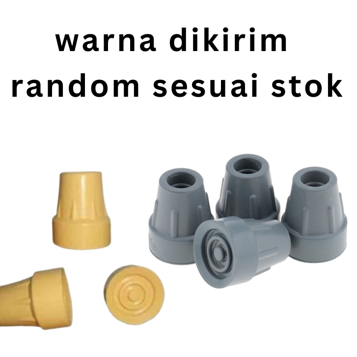 KARET KAKI TONGKAT KRUK/ KARET KAKI TONGKAT KETIAK/ KARET PENGGANTI TONGKAT KETIAK