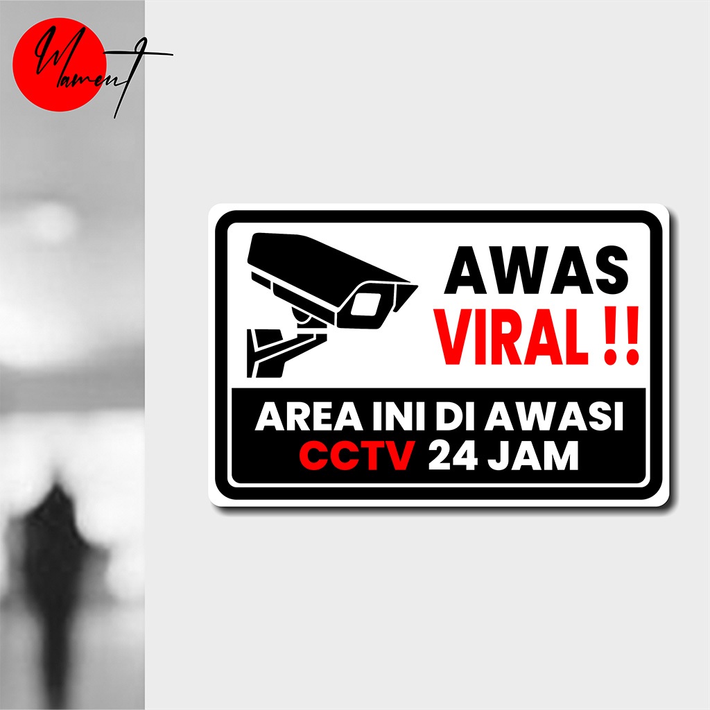 

PENGAWASAN CCTV AWAS VIRAL - STIKER VINYL ANTI AIR - STIKER DINDING AESTHETIC - STIKER HIMBAUAN
