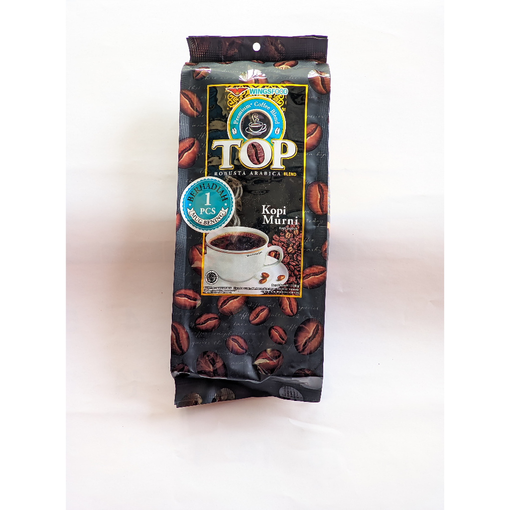 

TOP COFE KOPI MURNI 158g (kopi murni instan)free gelas