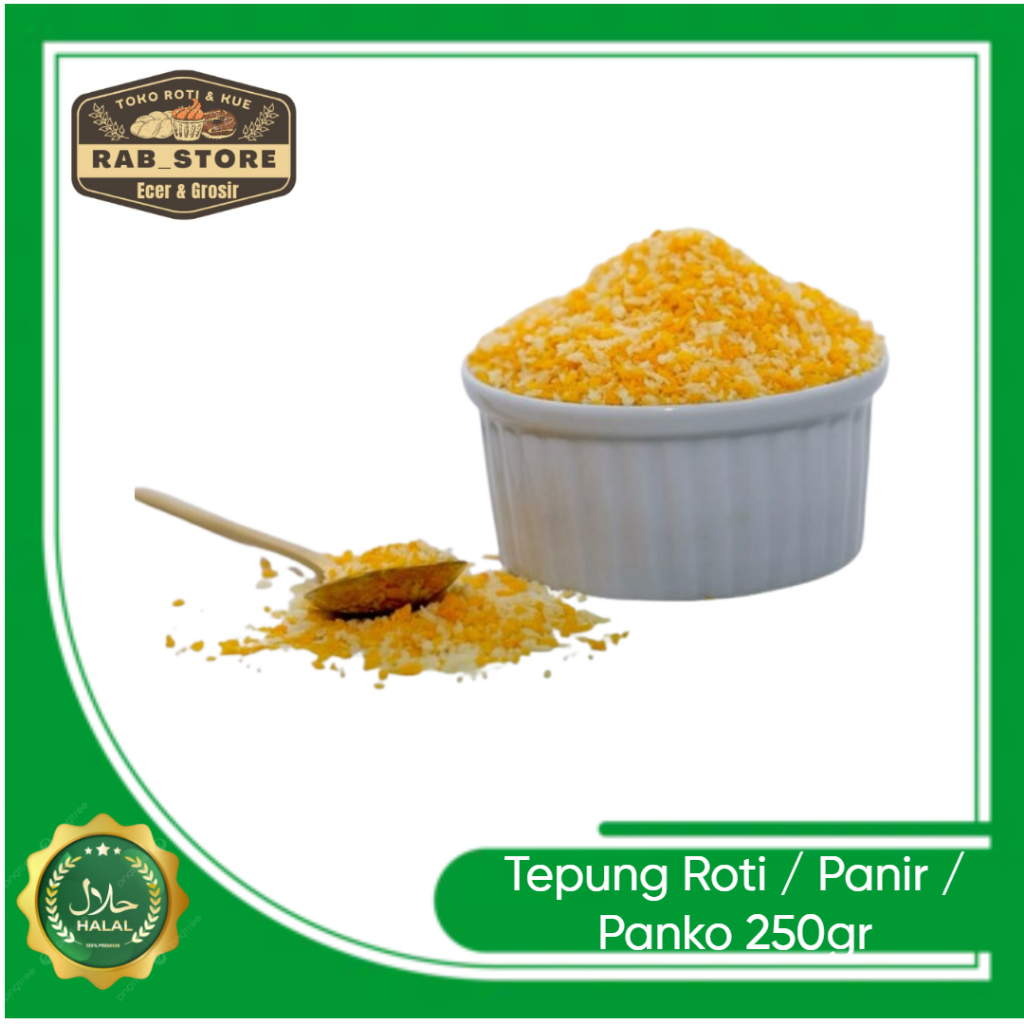 

Tepung Roti / Tepung Panir / Tepung Panko / Bread Crumbs - 250gr