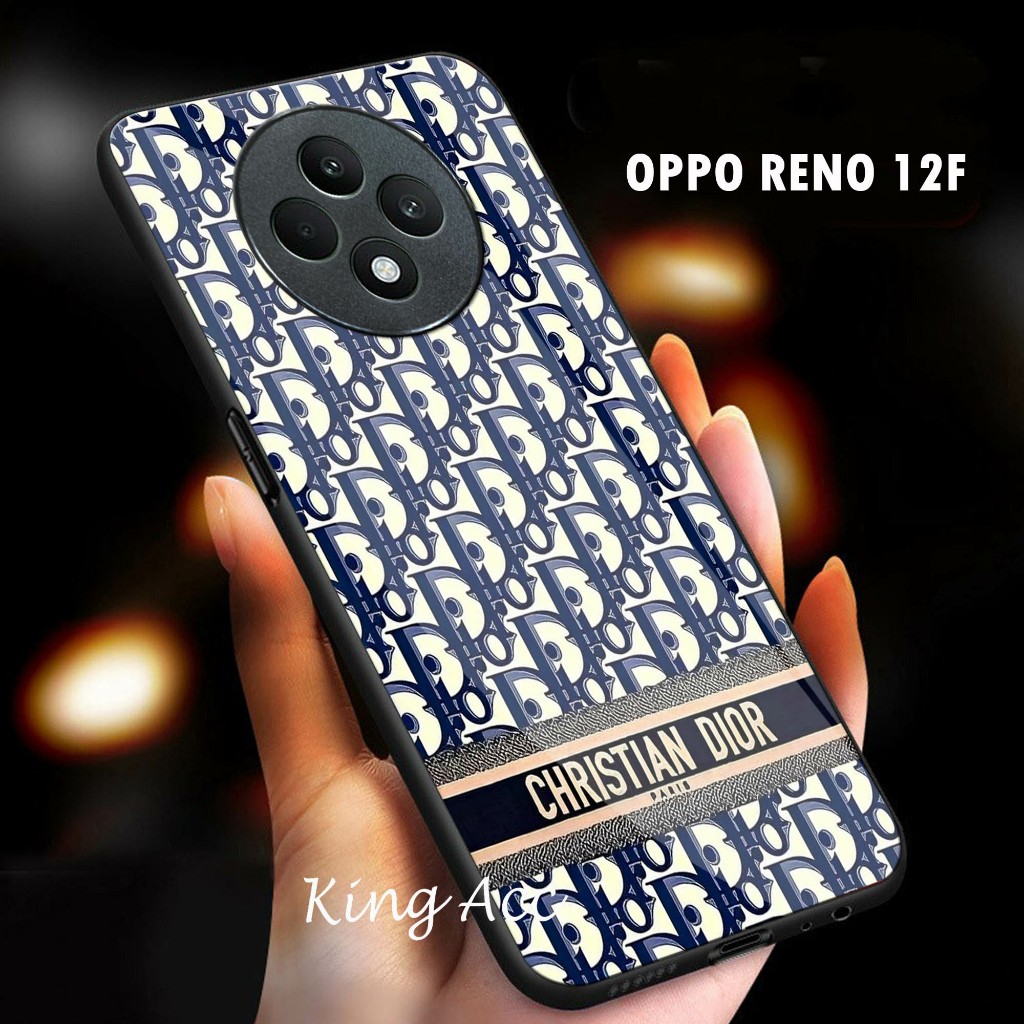 Case Oppo Reno 12F Softcase Glass Kilau For Oppo Reno 12F- Casing Hp Oppo Reno 12F - K32