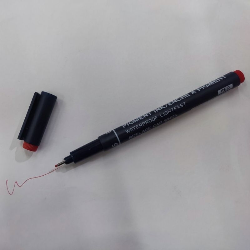 

(COD) Pena Gambar Drawing Pen Snowman FT700 Jpn 0.5 Merah